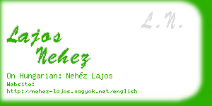 lajos nehez business card